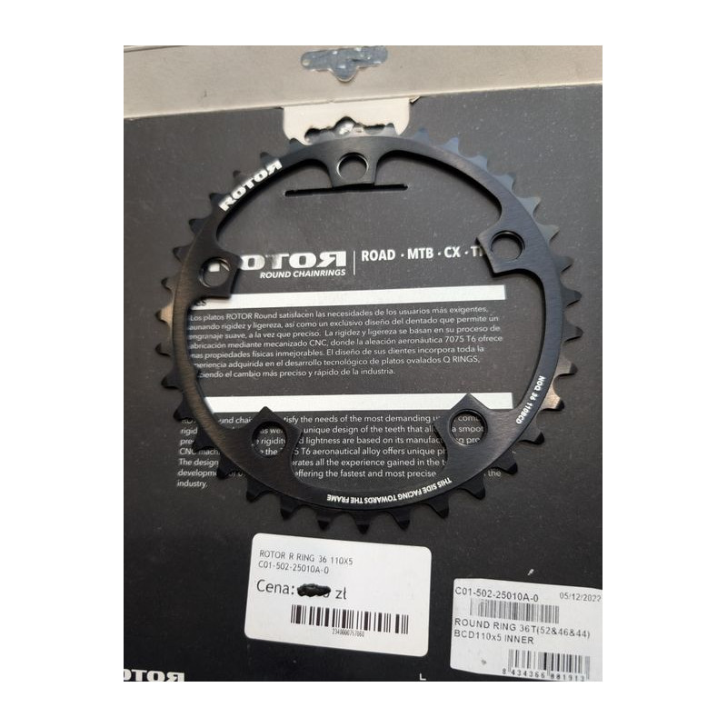 Zębatka nowa Rotor round ring bcd 110×5, 34t  i 36t