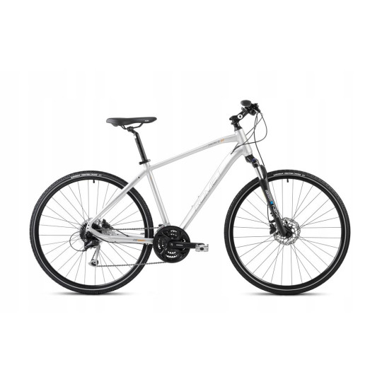 Rower crossowy Romet Orkan 5M rama 19 cali koło 28 " srebrny 2024